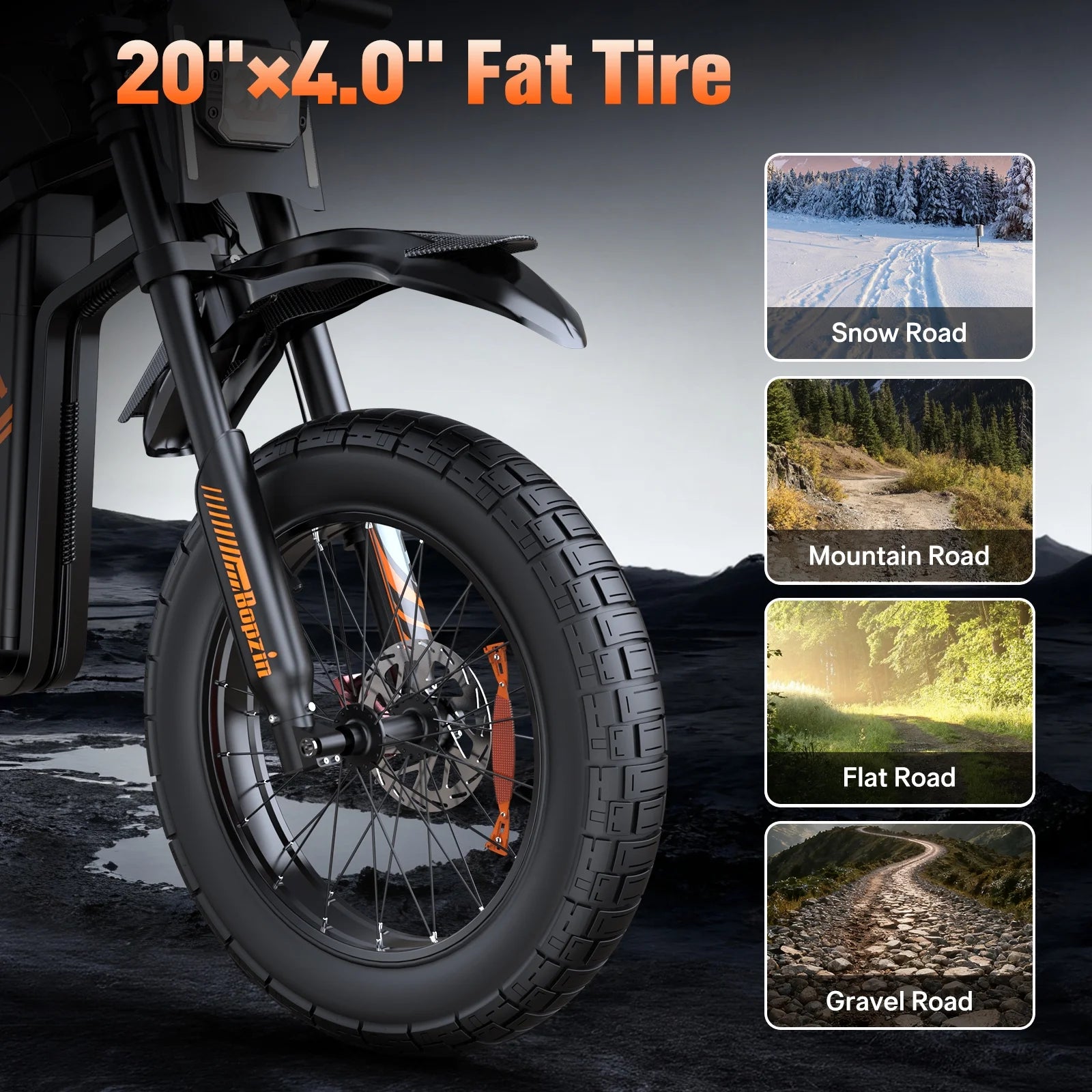 Electric Dirt Bike for Adults, 60V 35ah, 3000W 45 MPH & 37 - 68 Miles Electric Motorcycle - Product image 14