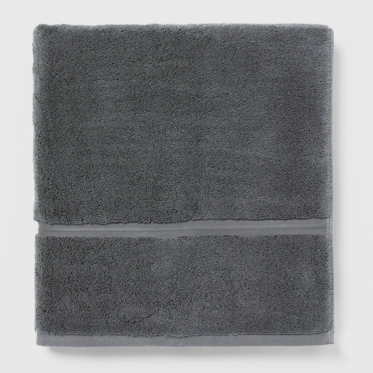 Oversized Spa Plush Bath Towel Dark Gray - Threshold - Product image 1