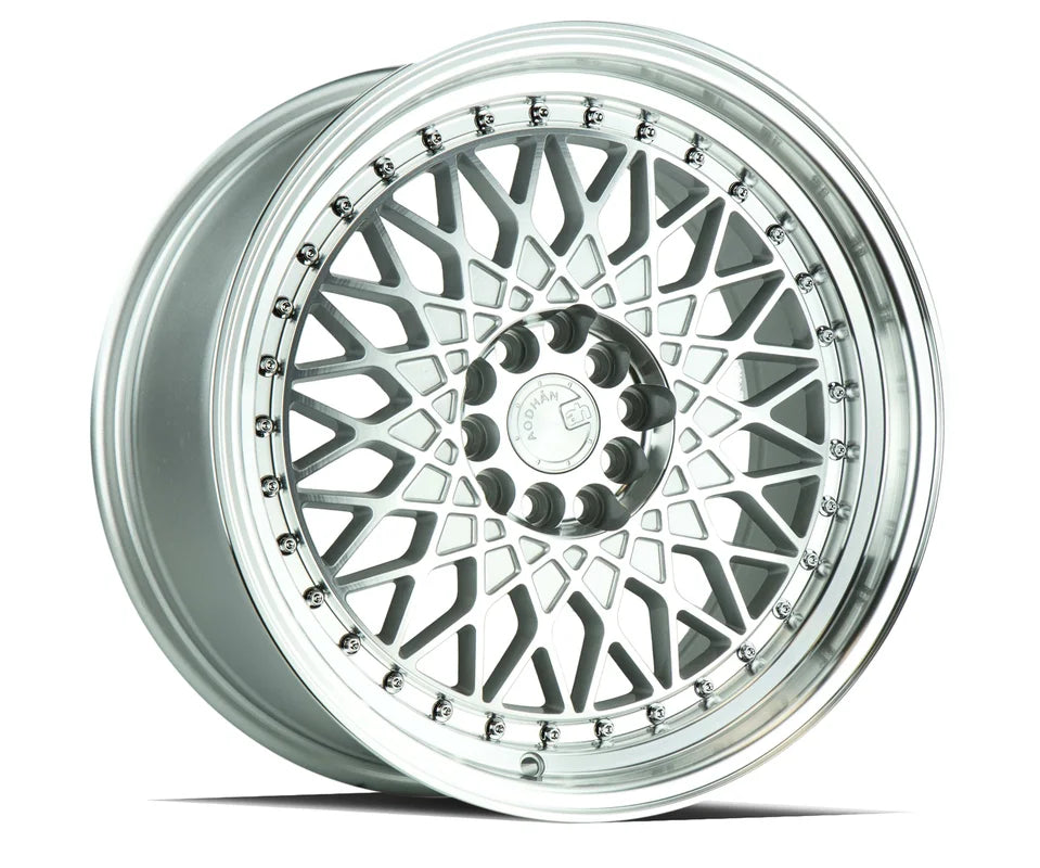 Aodhan AH05 16" 4x100/114.3 Silver Machined Face And Lip