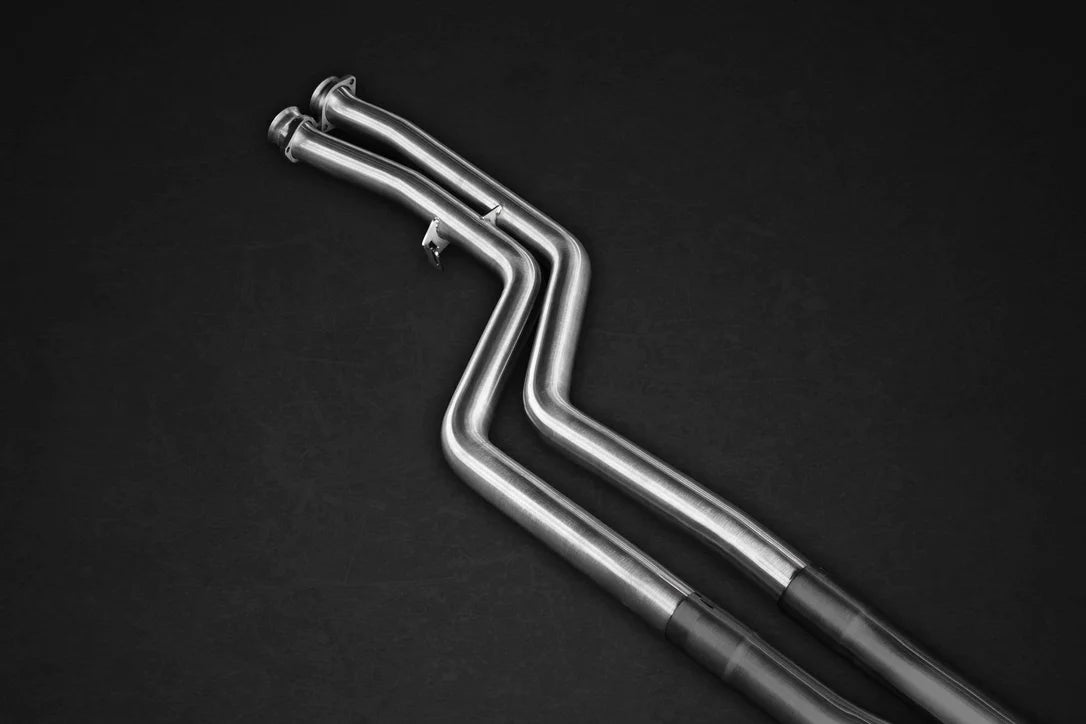 BMW M3/M4 (F80, F82, F83) Set - Post Cat Spare Pipes (No Muffler) and Middle Silencer Spare