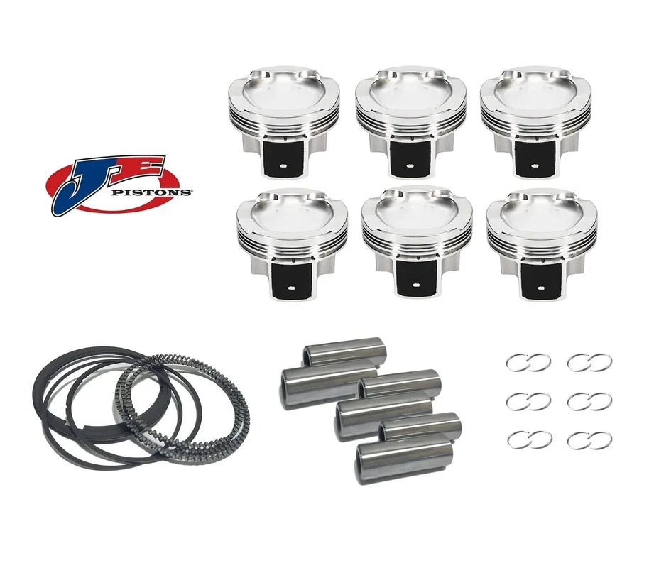 Piston Set by JE - 86.5mm Standard Bore - 11.5: 1 CR - Stock Stroke - 89.6mm - S52 BMW