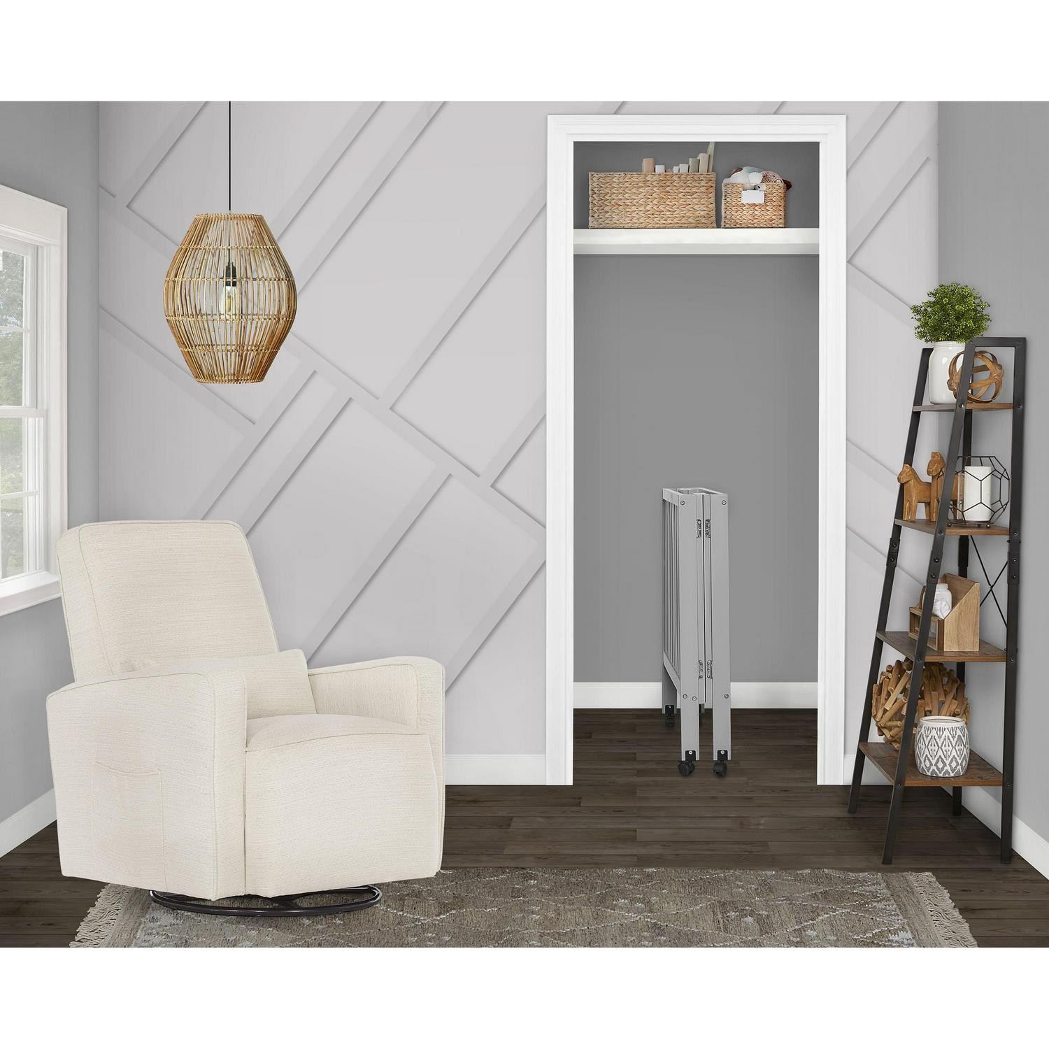 Dream on Me Jett Non - Full Size Folding Crib I Removable Wheels I Modern Nursey I Adjustable Mattress - Product image 5