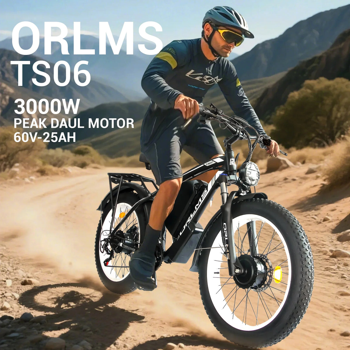 (US in Stock) 5000W Peak Dual Motor Electric Bike for Adults, 60V 25AH Removable Battery Ebike - Product image 16