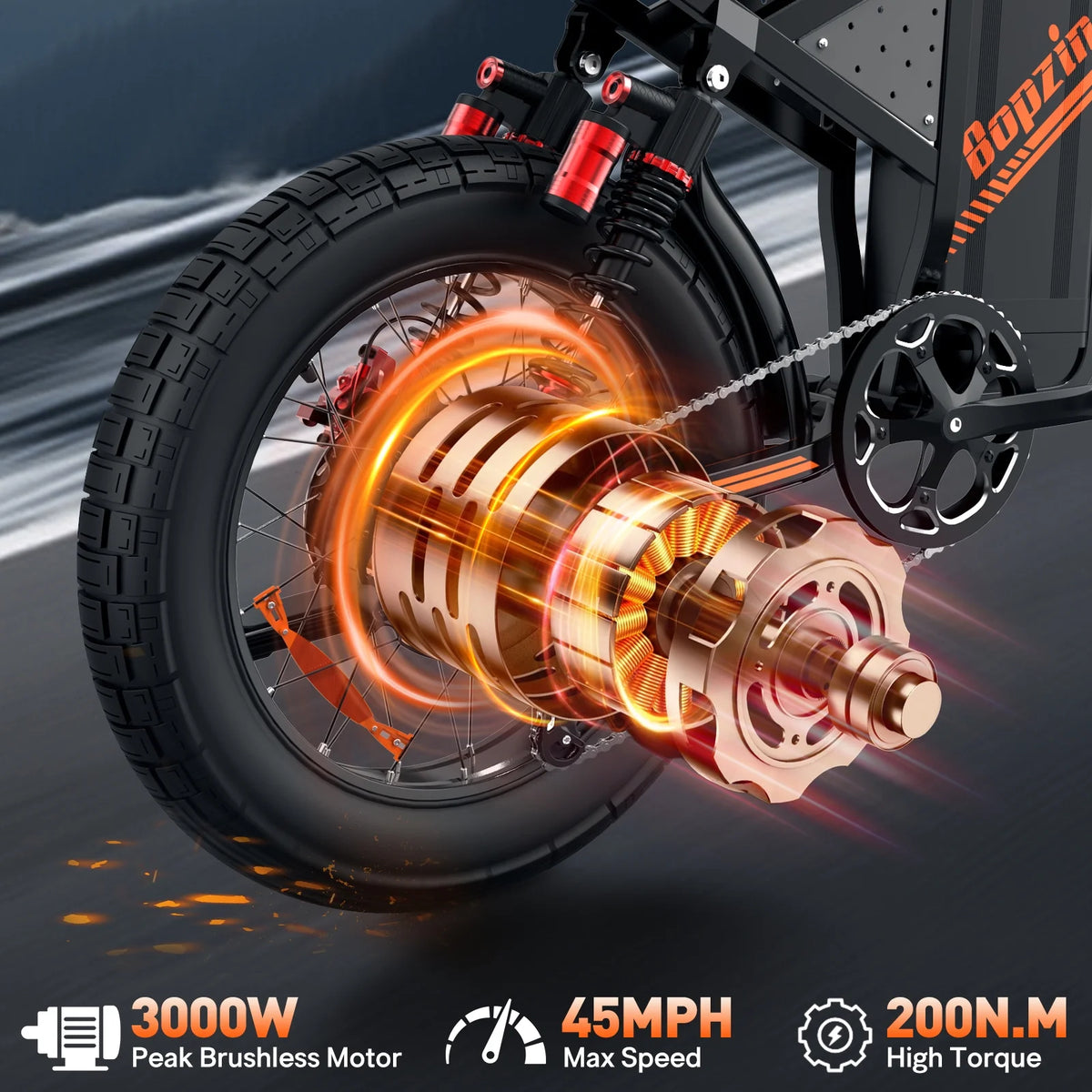 Electric Dirt Bike for Adults, 60V 35ah, 3000W 45 MPH & 37 - 68 Miles Electric Motorcycle - Product image 17