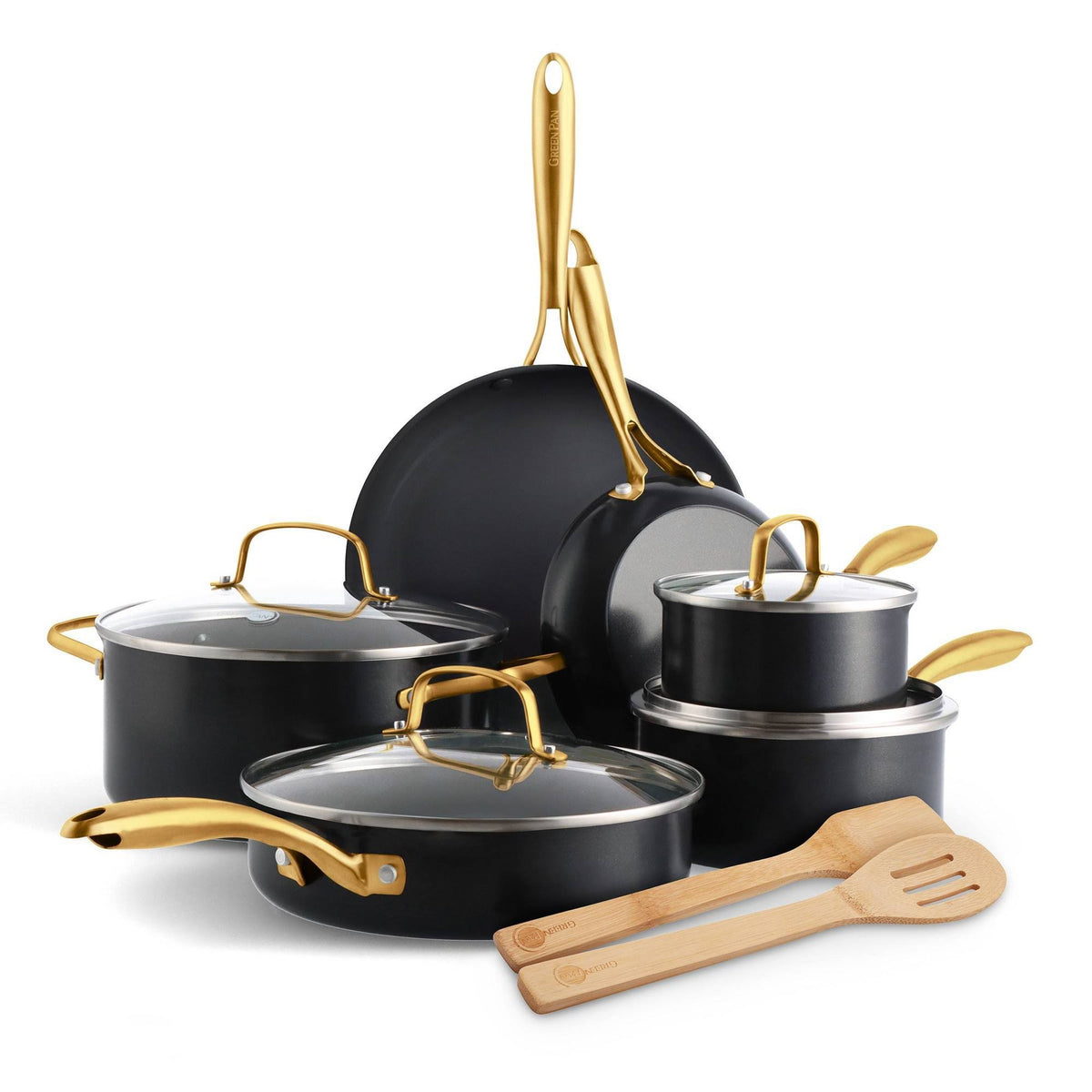 GreenPan Studio 12pc Cookware Set - Black - Product image 1