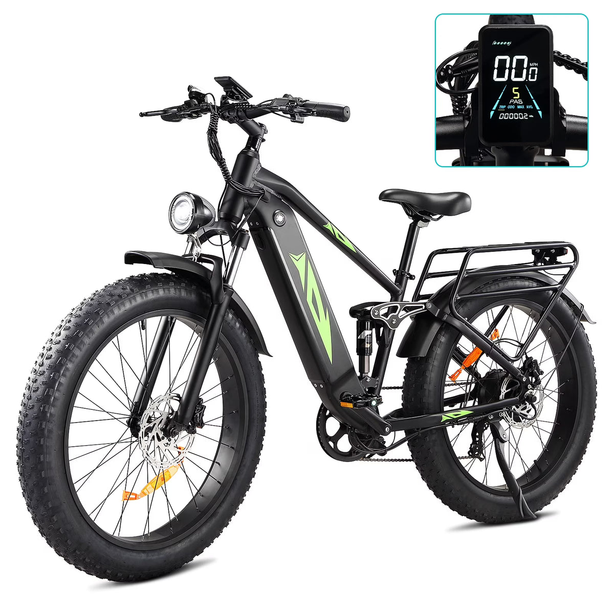Electric Bike for Adults, 1000W E Bikes for Men, 26" Fat Tire Electric Bikes, 48V 17.5AH Battery, 28MPH - Product image 3