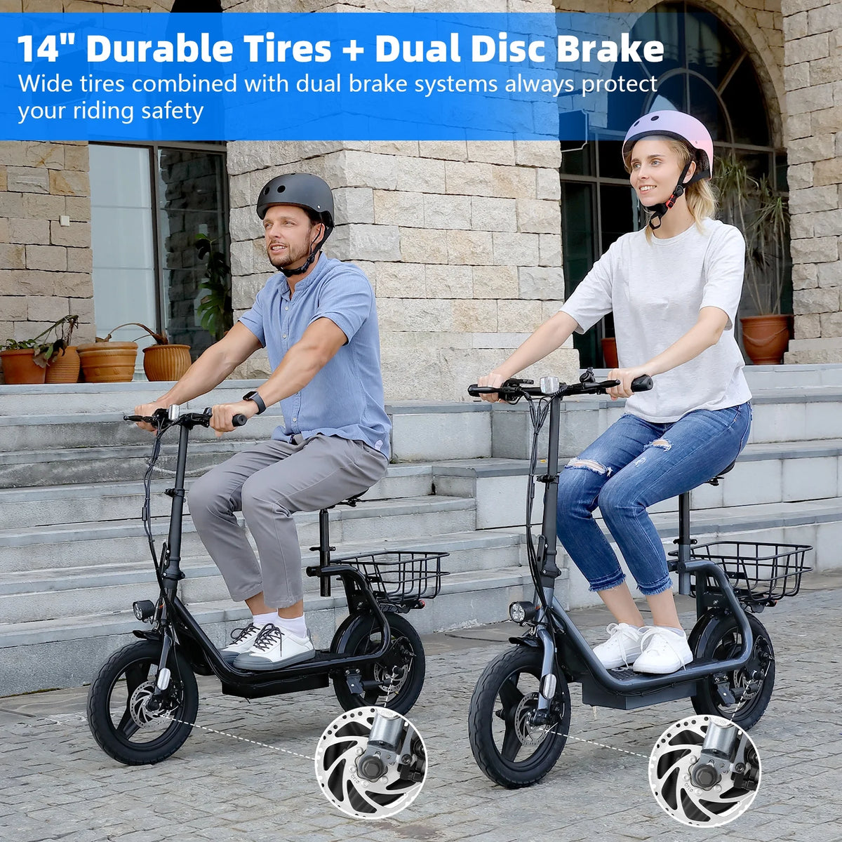 SANOPY 350W Electric Scooter with Seat for Adults, 15 Miles Range 20 Mph, 36V 5.2ah Battery Moped - Product image 9