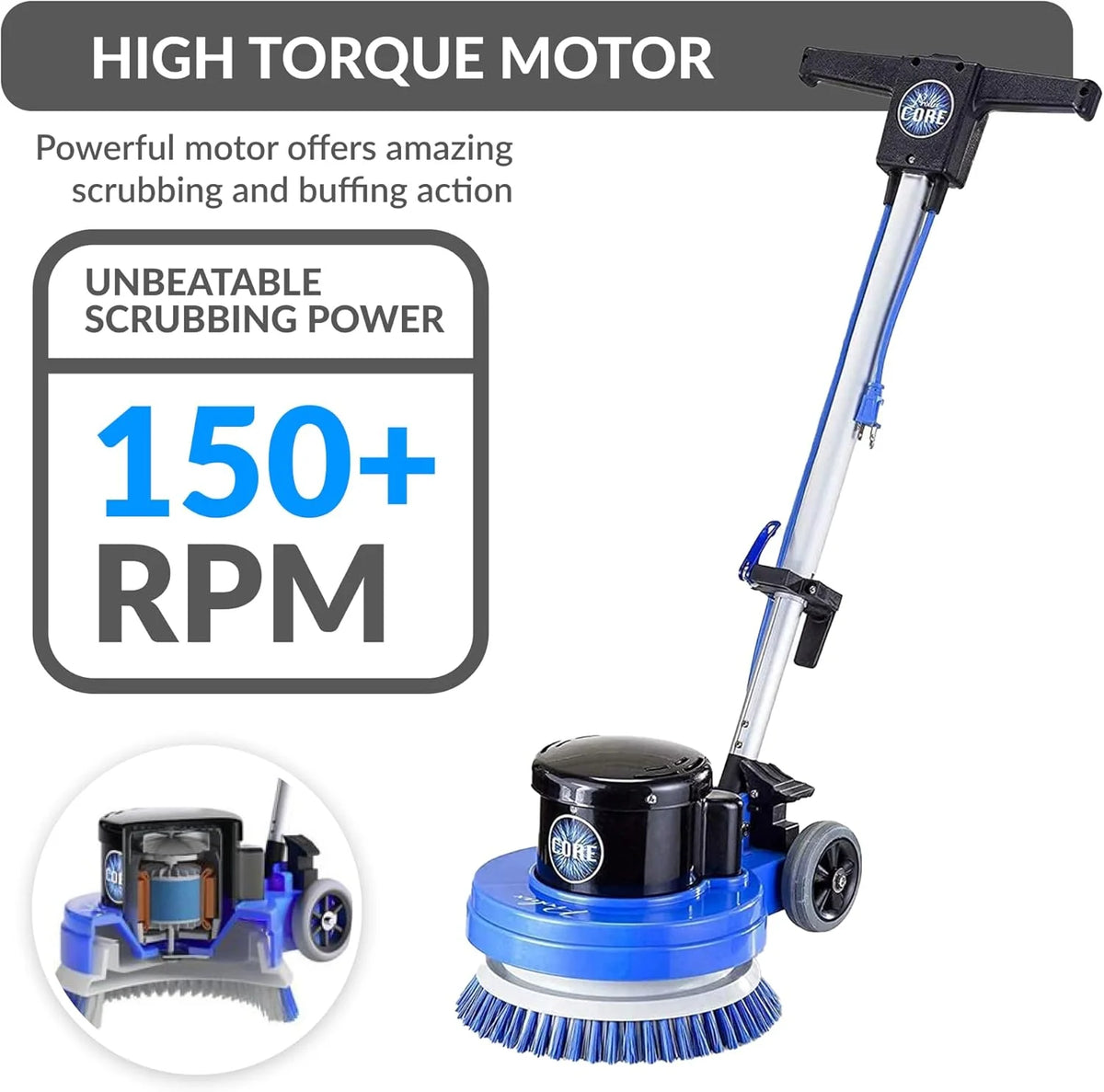 Prolux Core Heavy Duty Commercial Floor Polisher Buffer Scrubber Machine and 5 Pads - Product image 5