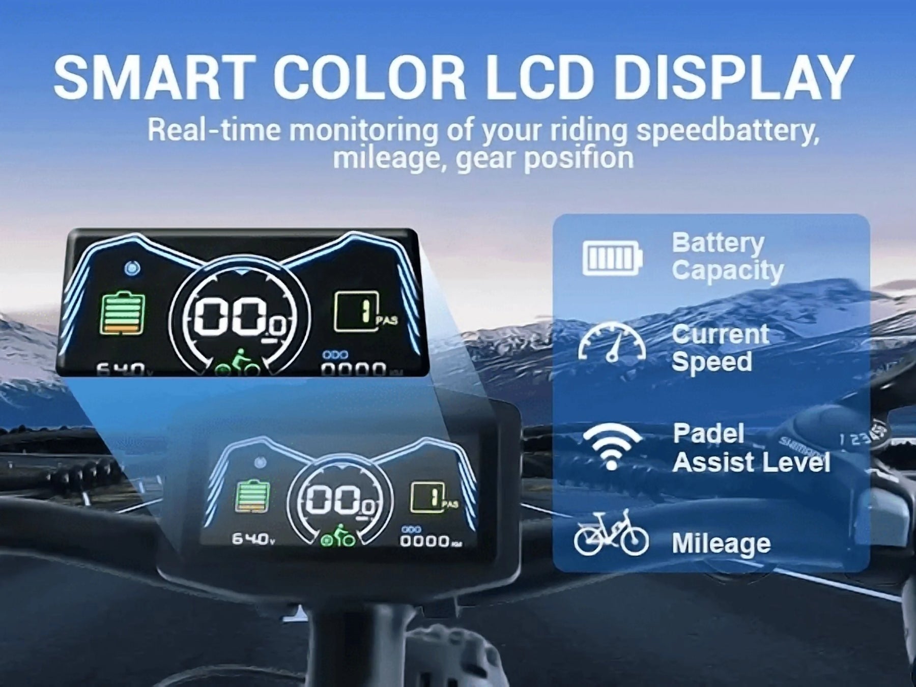 (US in Stock) 5000W Peak Dual Motor Electric Bike for Adults, 60V 25AH Removable Battery Ebike - Product image 21