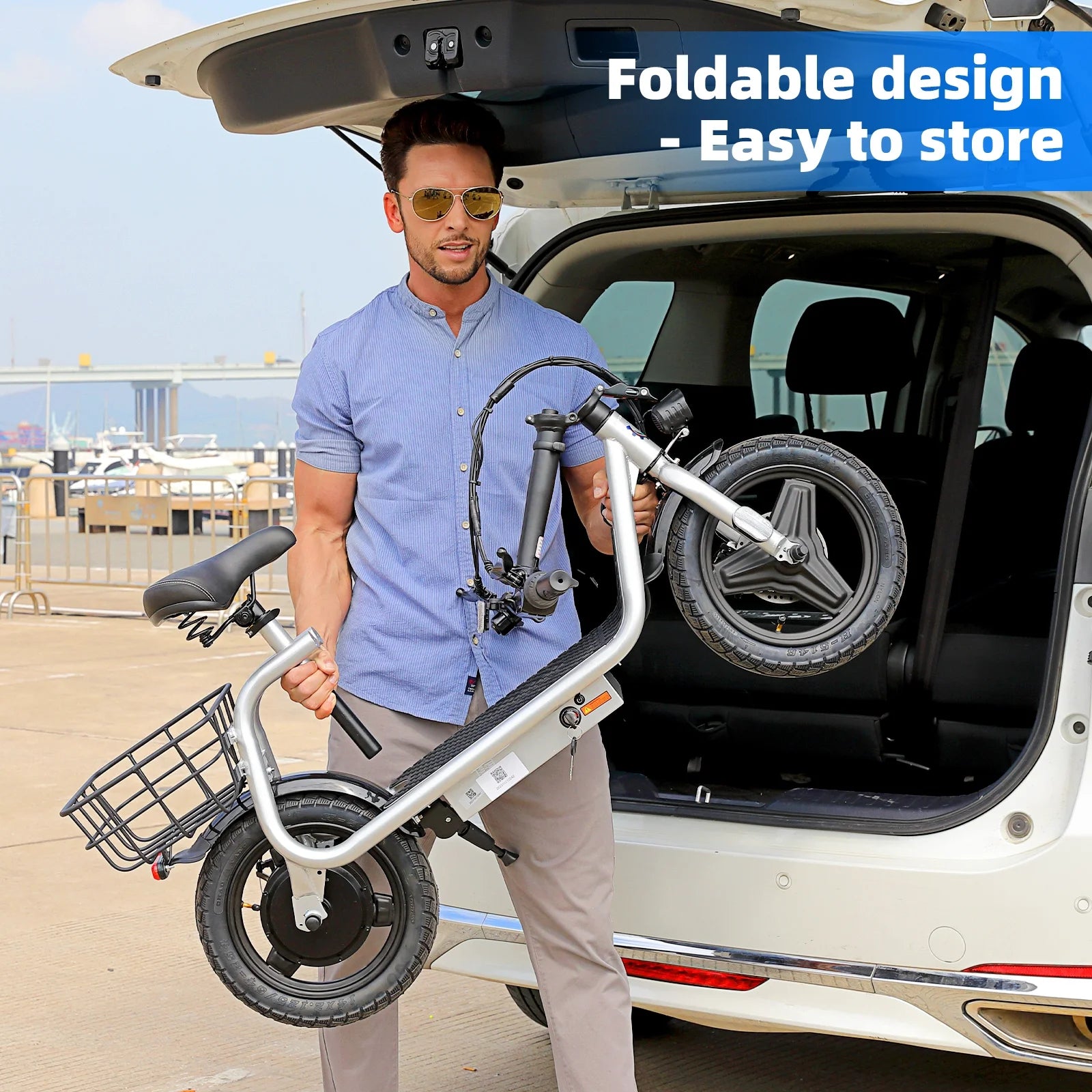 SANOPY 350W Electric Scooter with Seat for Adults, 15 Miles Range 20 Mph, 36V 5.2ah Battery Moped - Product image 14
