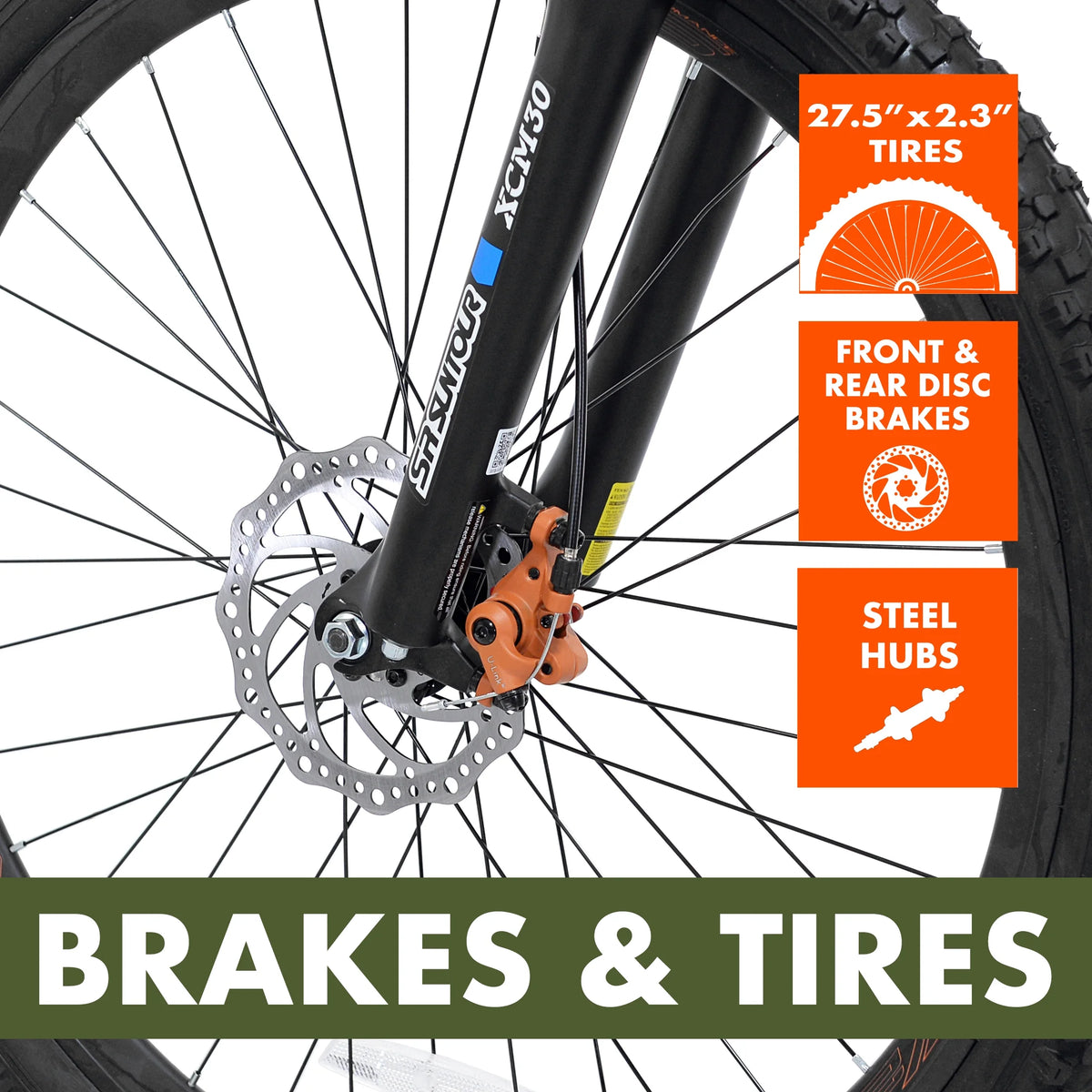 Trail 27.5" Vibe Mountain Bike, Medium Frame, Black