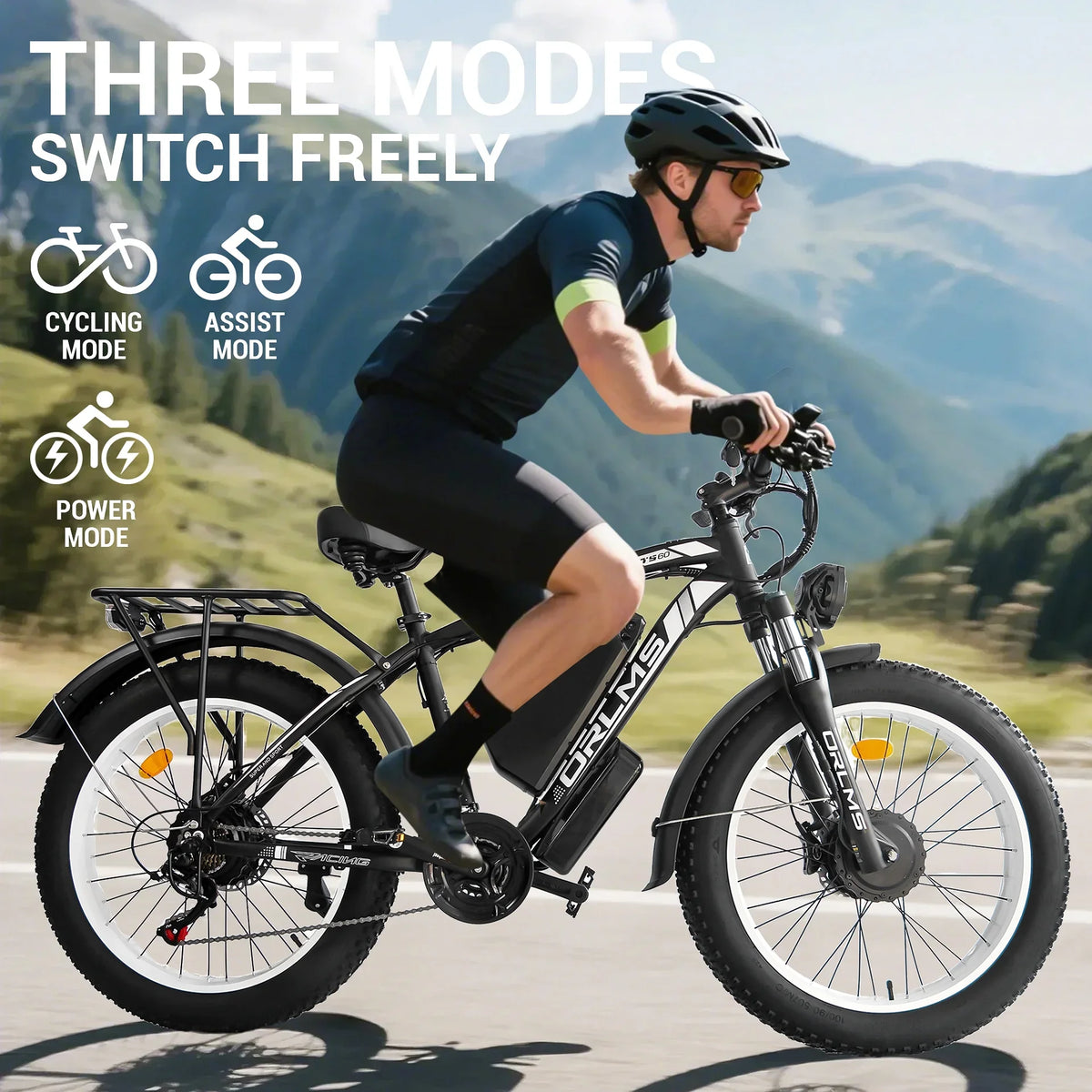 (US in Stock) 5000W Peak Dual Motor Electric Bike for Adults, 60V 25AH Removable Battery Ebike - Product image 23