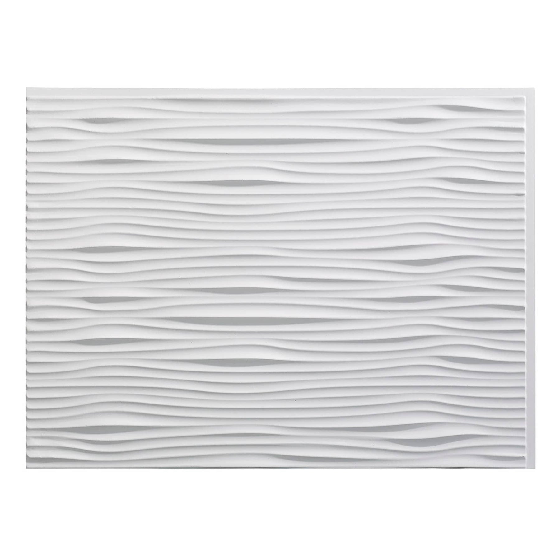 Fasade Waves Matte White 18-Square Foot Backsplash Kit - Product image 1