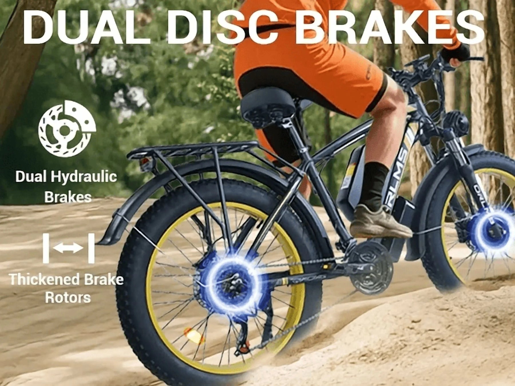 (US in Stock) 5000W Peak Dual Motor Electric Bike for Adults, 60V 25AH Removable Battery Ebike - Product image 25