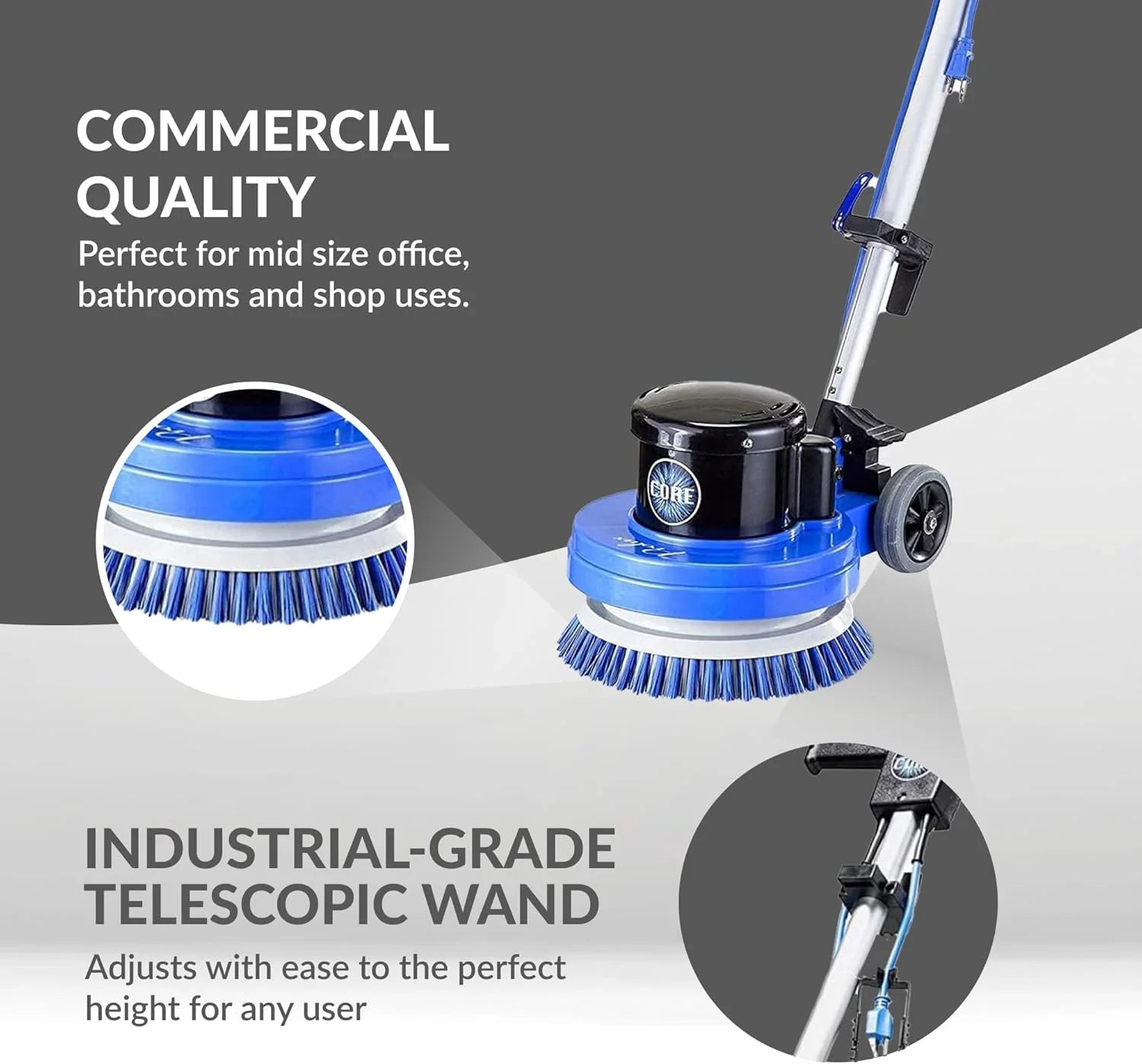 Prolux Core Heavy Duty Commercial Floor Polisher Buffer Scrubber Machine and 5 Pads - Product image 7