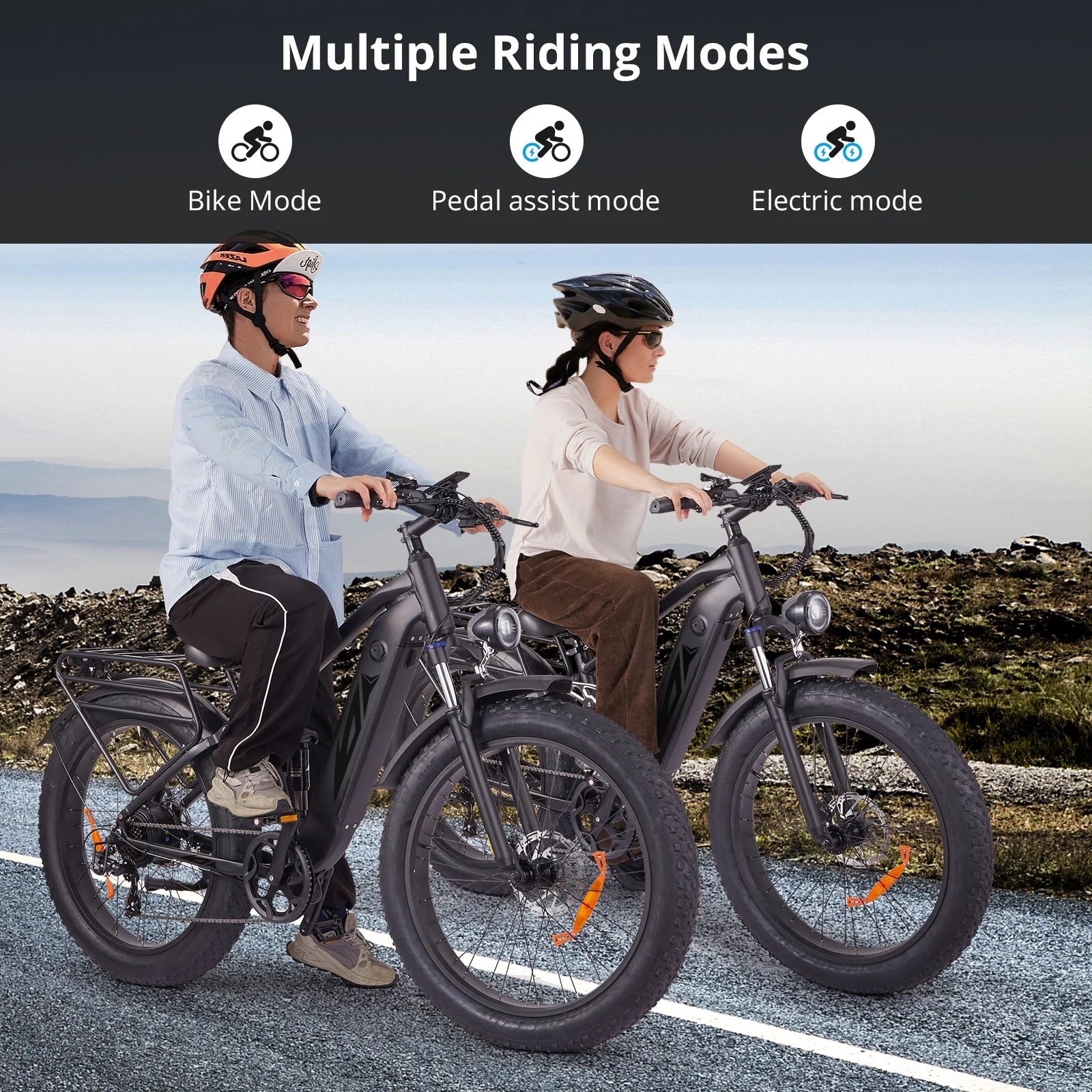 Electric Bike for Adults, 1000W E Bikes for Men, 26" Fat Tire Electric Bikes, 48V 17.5AH Battery, 28MPH - Product image 6
