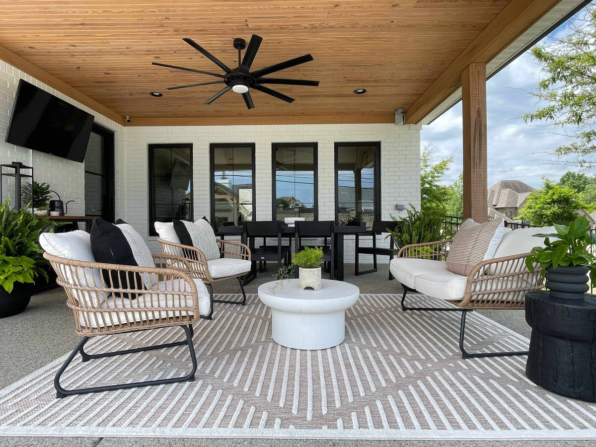 Hauteloom Anah Cream Outdoor Rug - 5'3" x 7' Rectangle - Product image 1