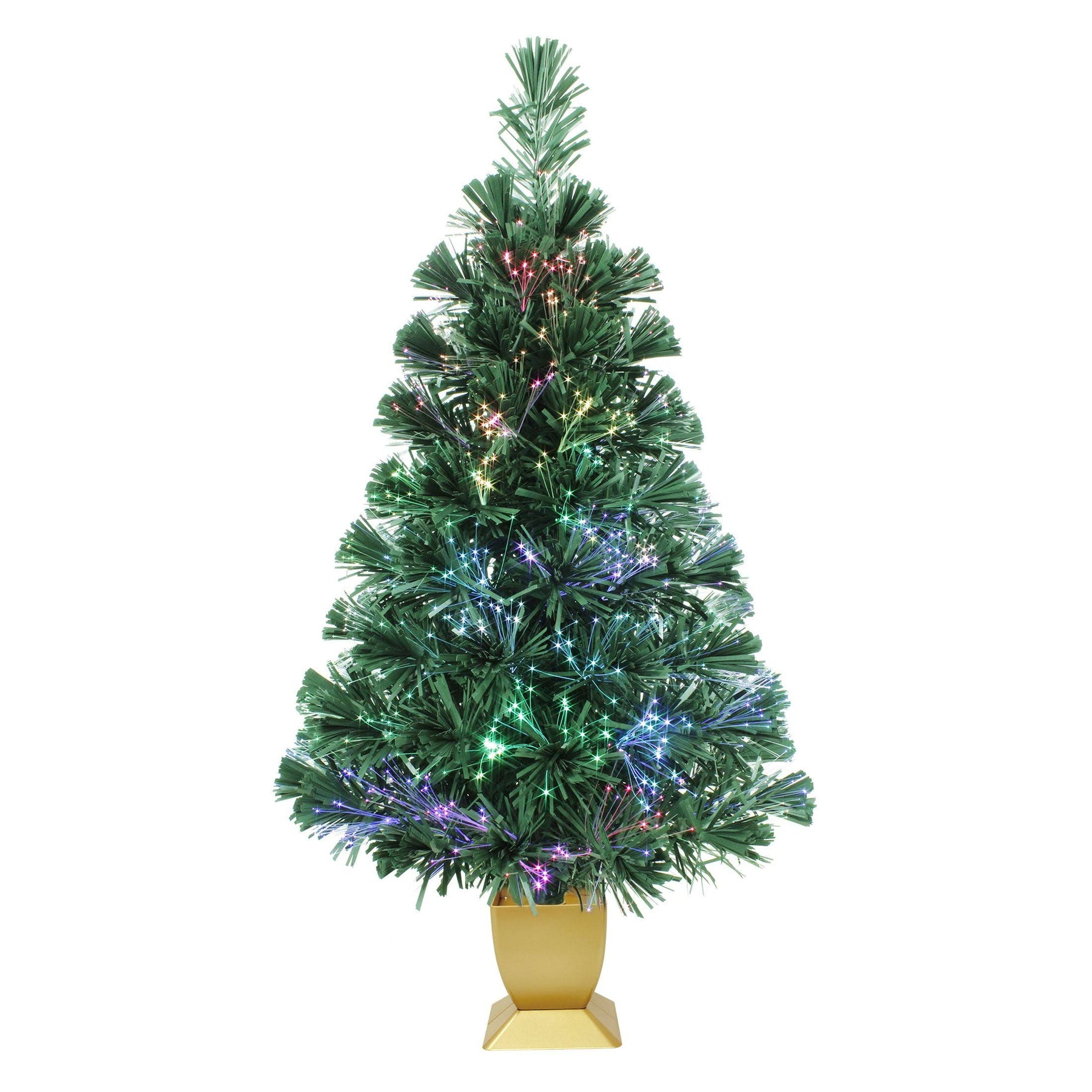 Holiday Time Prelit LED Fiber Optic Spruce Artificial Christmas Tree - Green - 32 ft