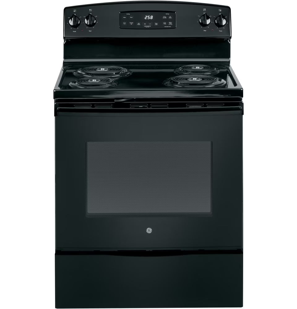 GE Appliances JB258DMBB 30 in Electric Freestanding Range Black - Product image 1