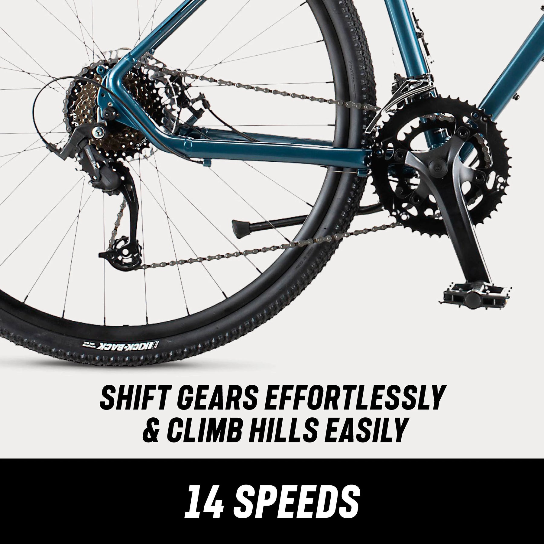 Grit Adventure Road Bike, 14 Speeds, 700c Wheels, Blue - Product image 5