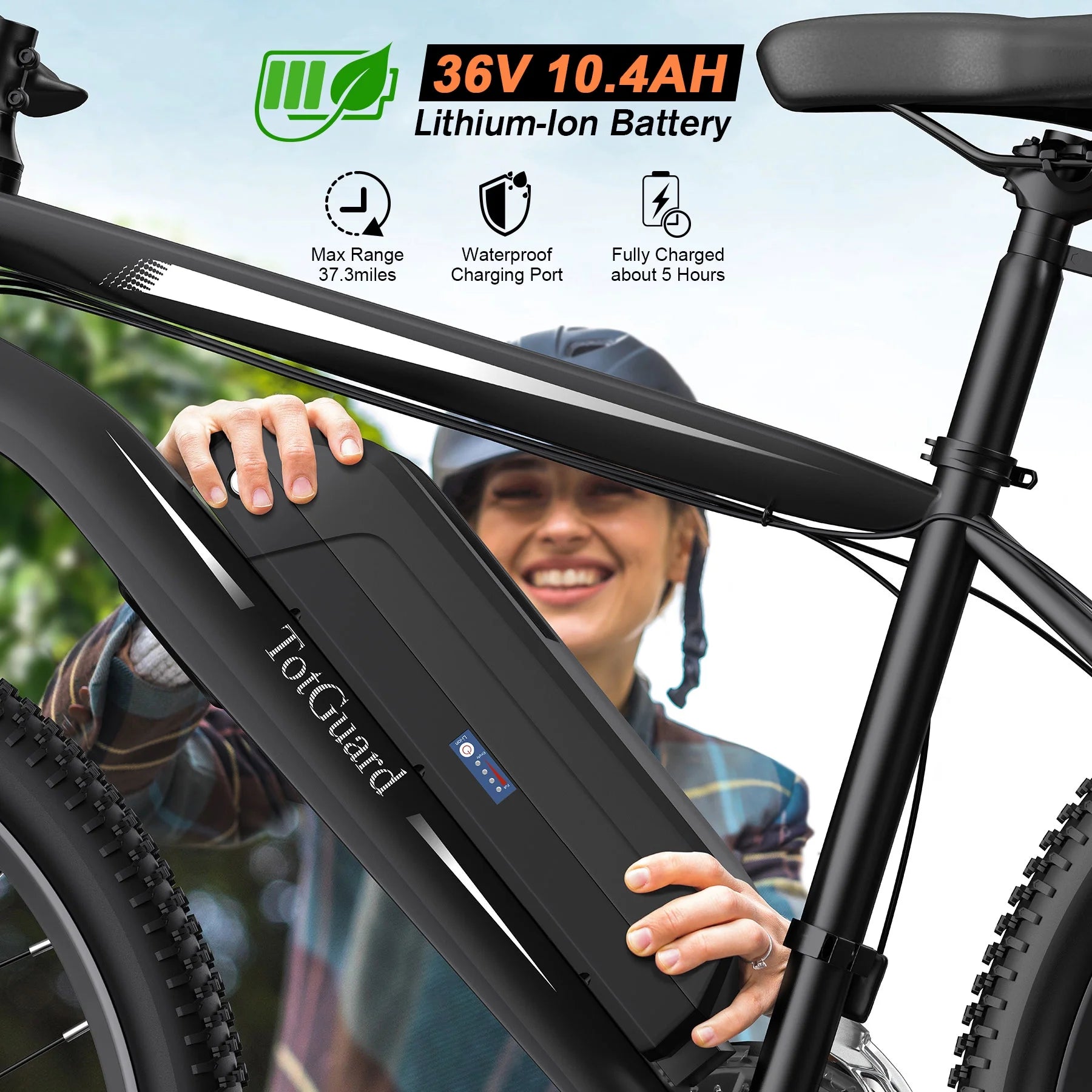 Totguard Electric Bike for Adults, 26" Ebike 350W Adult Electric Bicycles - Product image 10