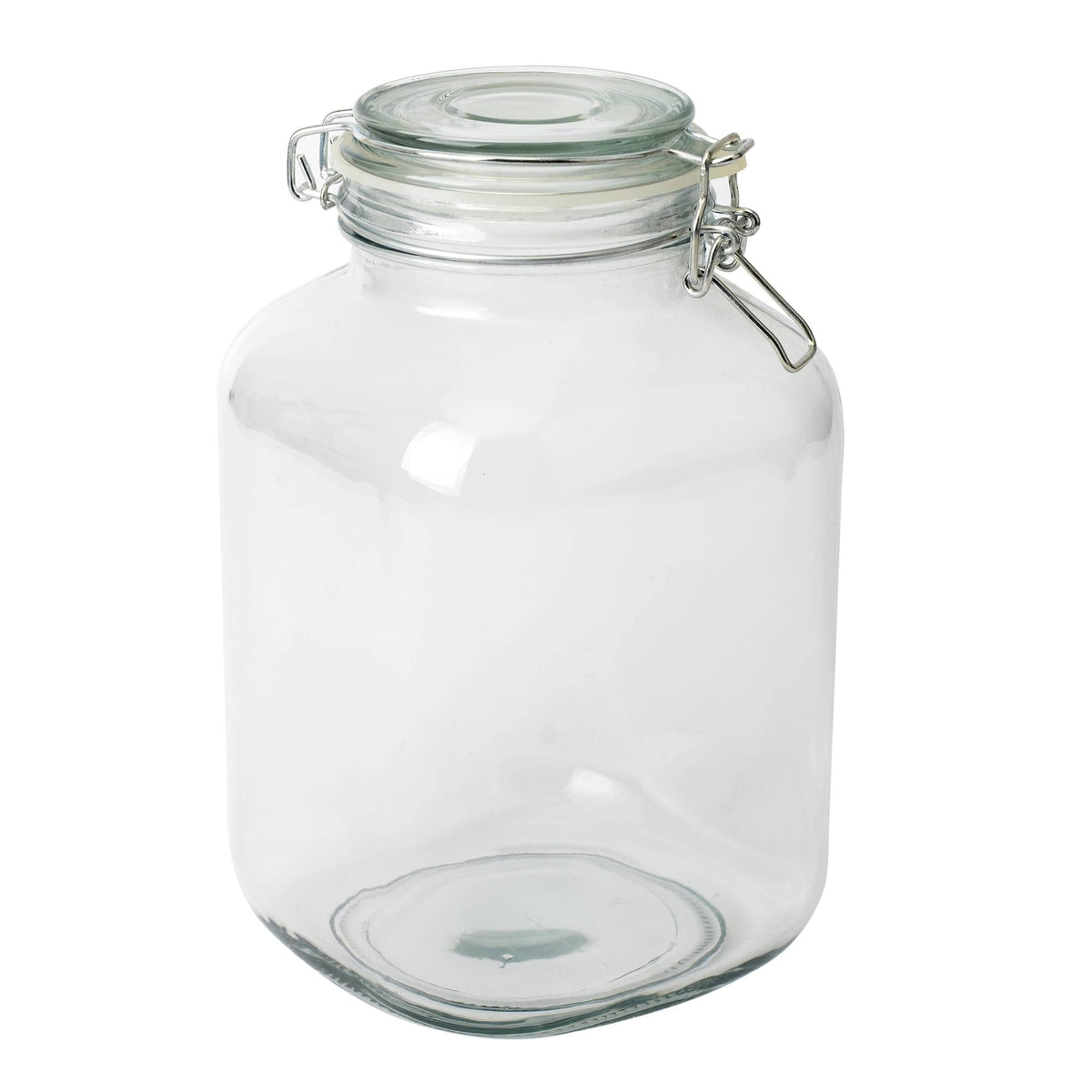 Mainstays Kitchen Storage 106oz Clear Glass Lock Lid Jar - Product image 1