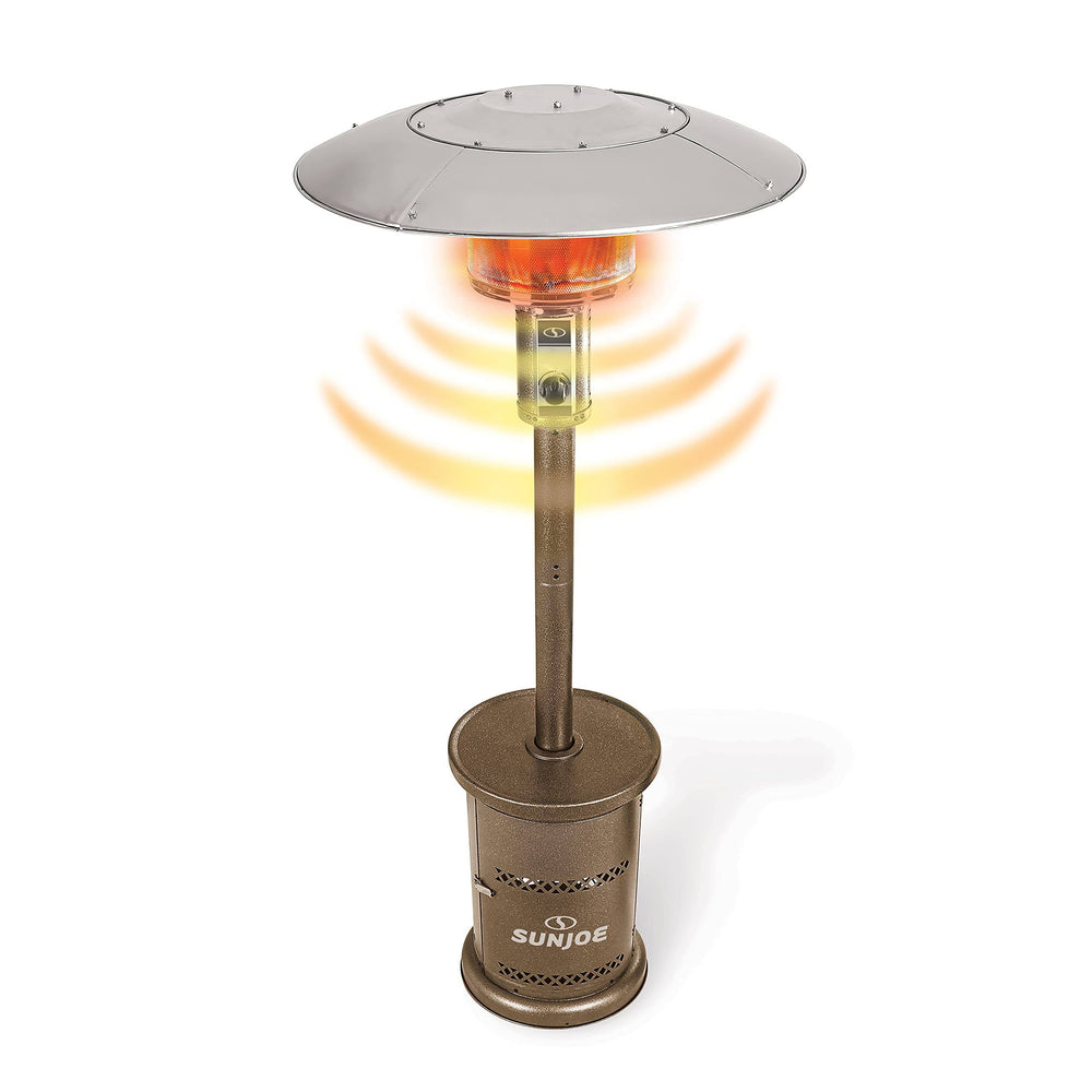 Sun Joe 48, 000 BTU Bronze Outdoor Propane Powered Patio Heater with Wheels