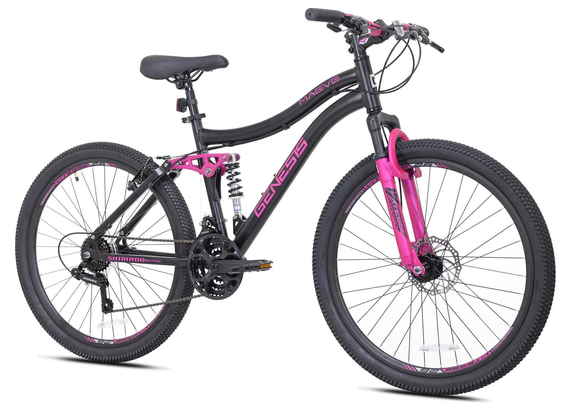 Genesis 26 In. Maeve Women'S Mountain Bike, Black and Pink - Product image 2