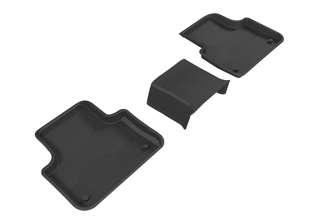 3D MAXpider L1AD04021509 - 2017-2020 Audi Q7/Q8 Kagu 2nd Row Floormats - Black