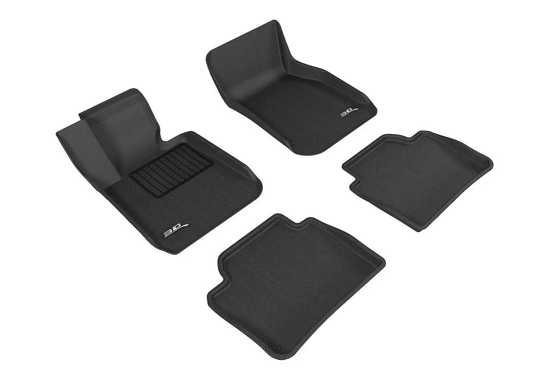 3D MAXpider L1BM03701509 - 2012-2018 BMW 3 Series F30 Kagu 1st & 2nd Row Floormats - Black